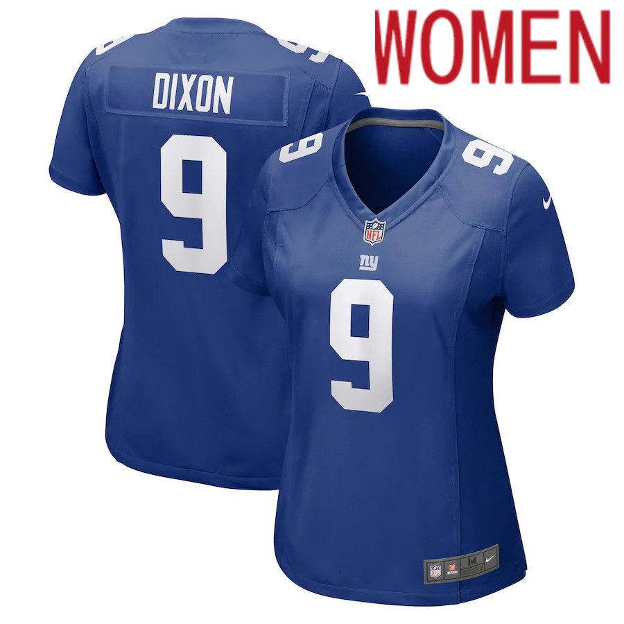 Women New York Giants #9 Riley Dixon Nike Royal Game NFL Jersey